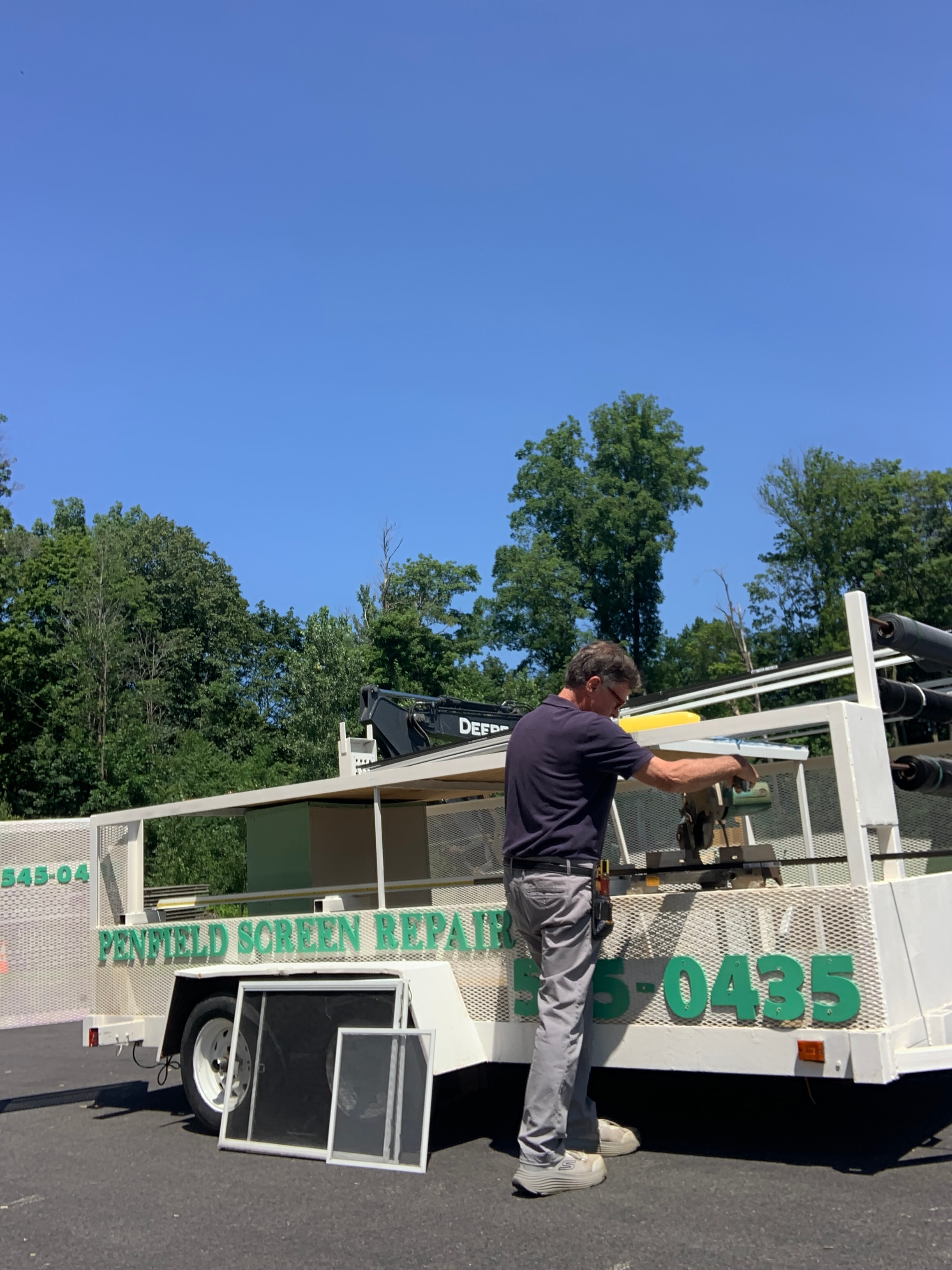 Penfield Screen Repair on-site work photo